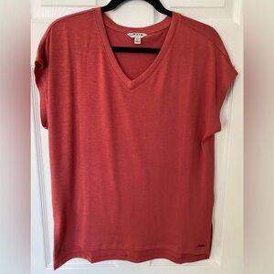 Orvis Classic Collection Short Sleeve V-Neck Light-weight Sweater, Size S,